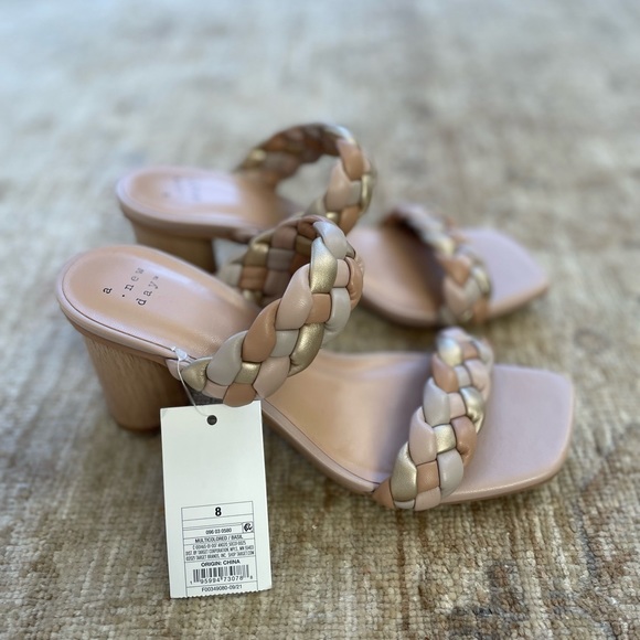 NWOB, A New Day Braided Slide Heels, Size 8 - Picture 9 of 12